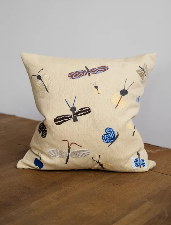 Slända Embroidered Cushion - Image 5